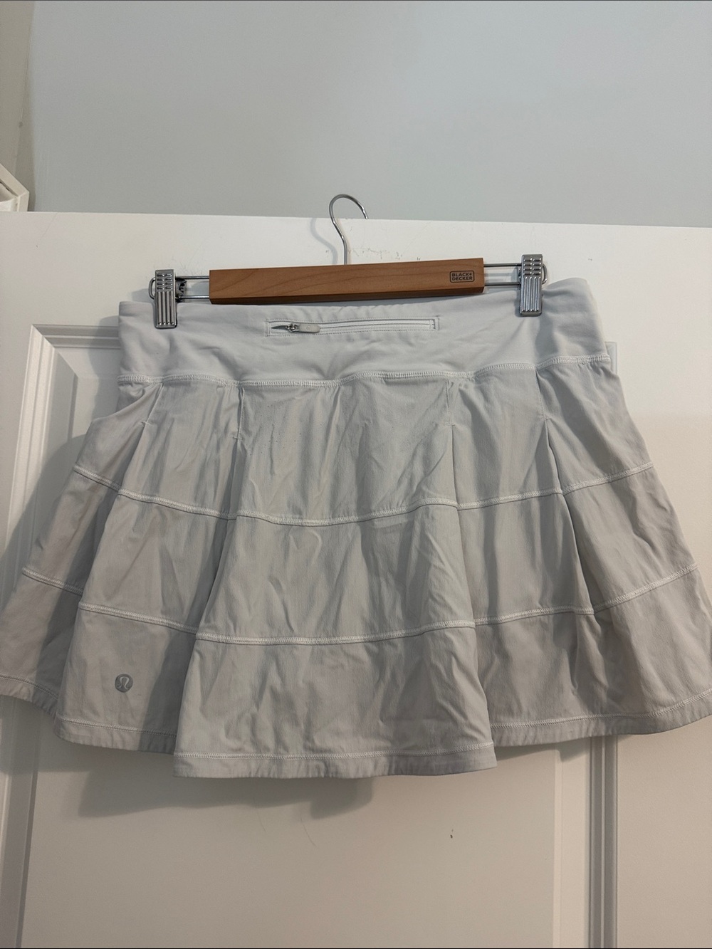 lululemon athletica Light Gray Tiered Skirt